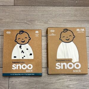 Happiest Baby Snoo Sack in Cream and Black medium. New!
